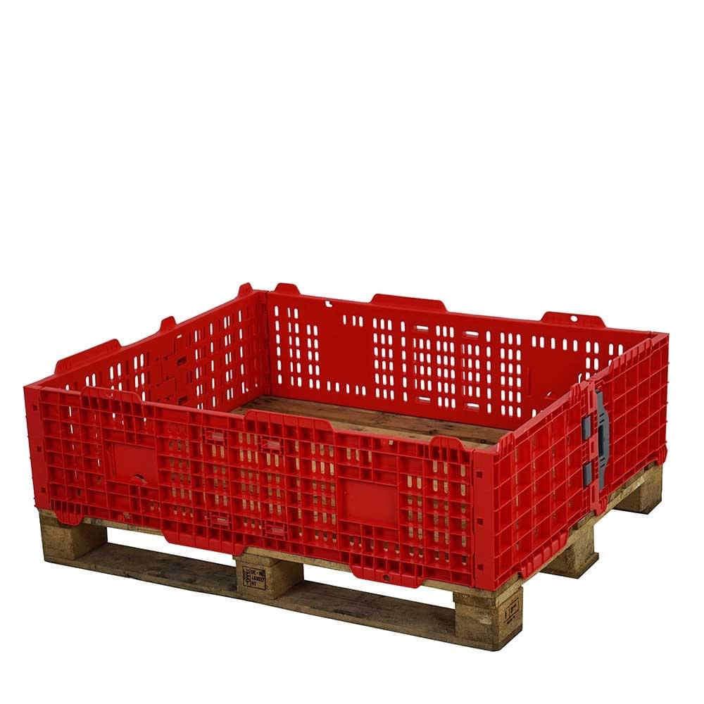 Plastic Pallet Collars &#8211; Red