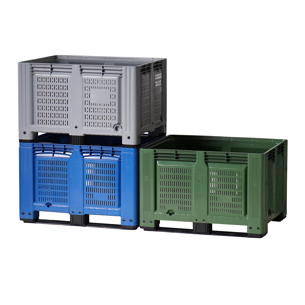 Palletower Used Vented Plastic Box Pallets