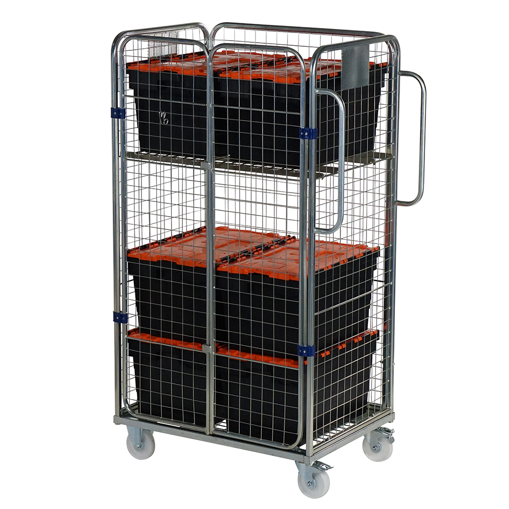 Four Sided Merchandise Picking Trolley